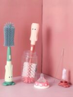 3-in-1 Bottle Brush Set (with a Rabbit cartoon pattern)