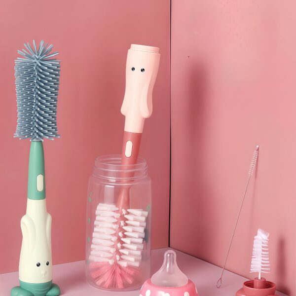 3-in-1 Bottle Brush Set (with a Rabbit cartoon pattern)