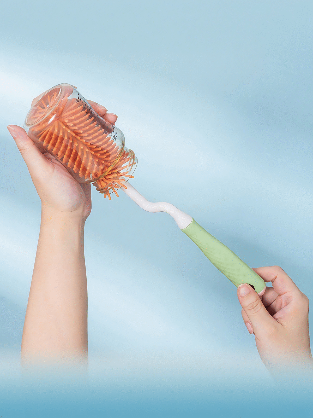3-in-1 Bottle Brush with a Draining Rack - Image 6