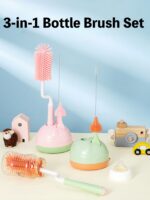 3-in-1 Bottle Brush with a Draining Rack
