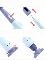 3-in-1 Bottle Brush Set (with a Rabbit cartoon pattern) - Image 2