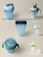 5-in-1 cup Fold & Swap Lids — One Cup, Endless Feeding Scenarios! 180ml